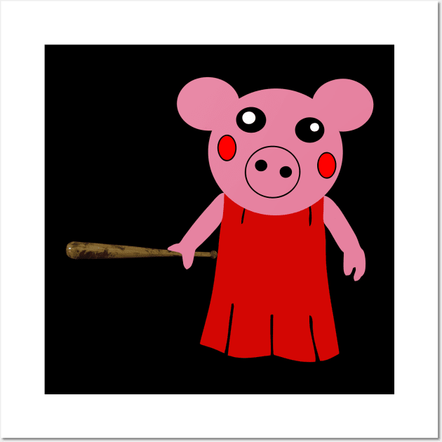 Piggy Love Wall Art by FreeKidsArt